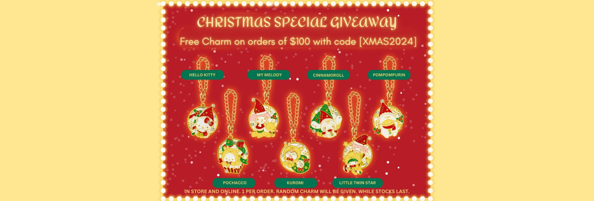 Free Christmas charm!